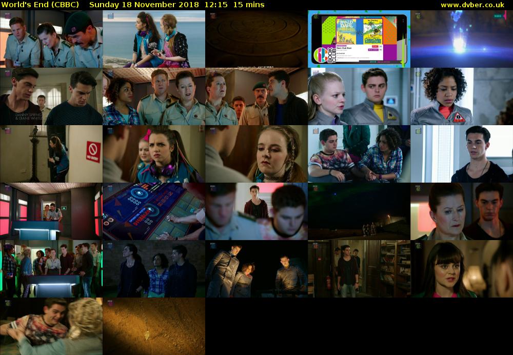 World's End (CBBC) Sunday 18 November 2018 12:15 - 12:30