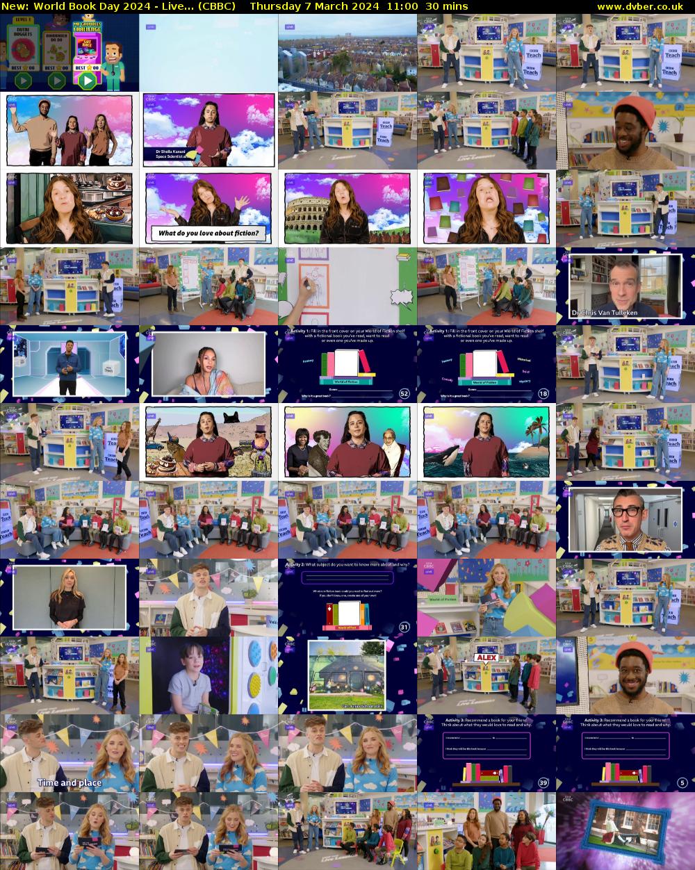 World Book Day 2024 - Live... (CBBC) Thursday 7 March 2024 11:00 - 11:30