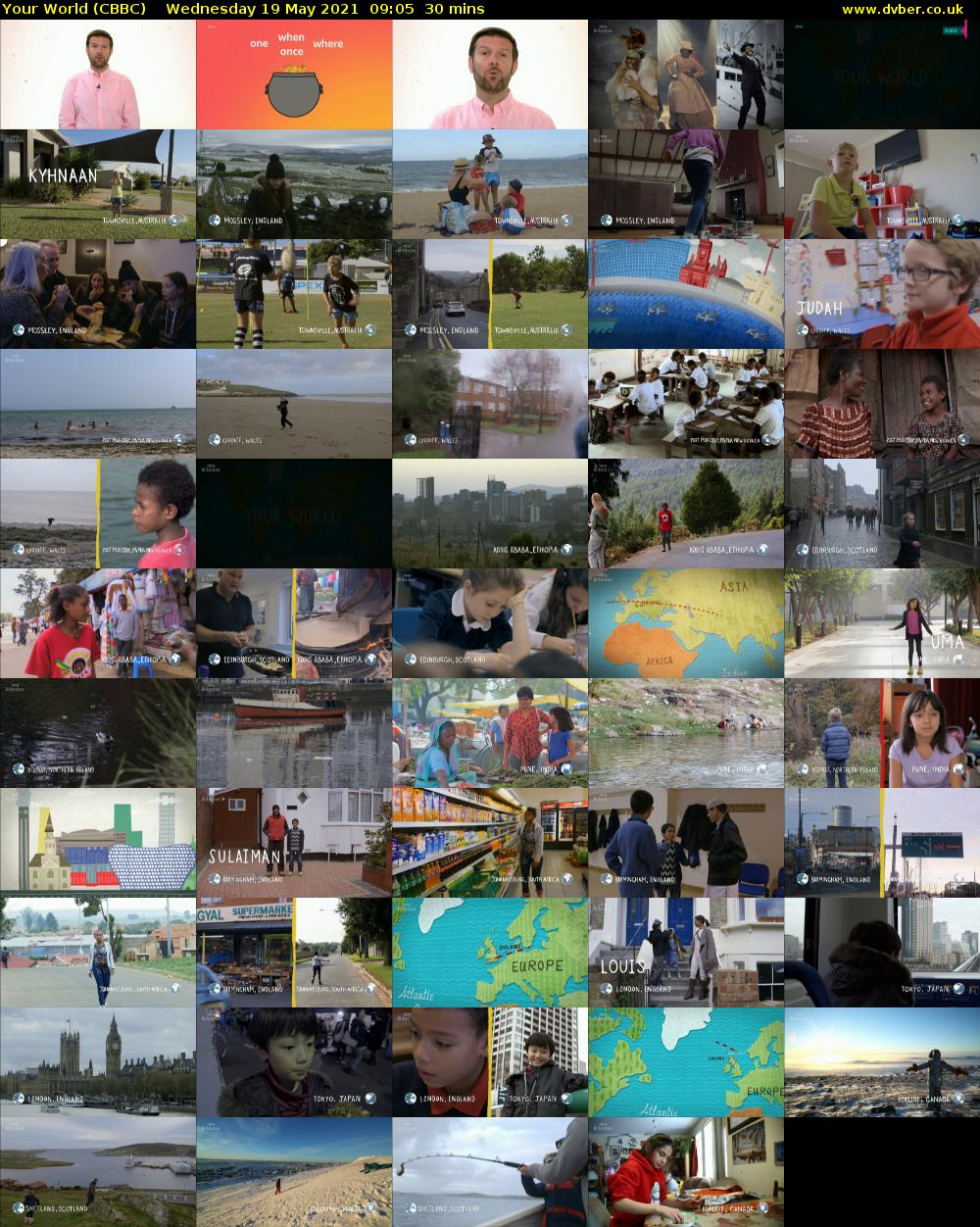Your World (CBBC) Wednesday 19 May 2021 09:05 - 09:35