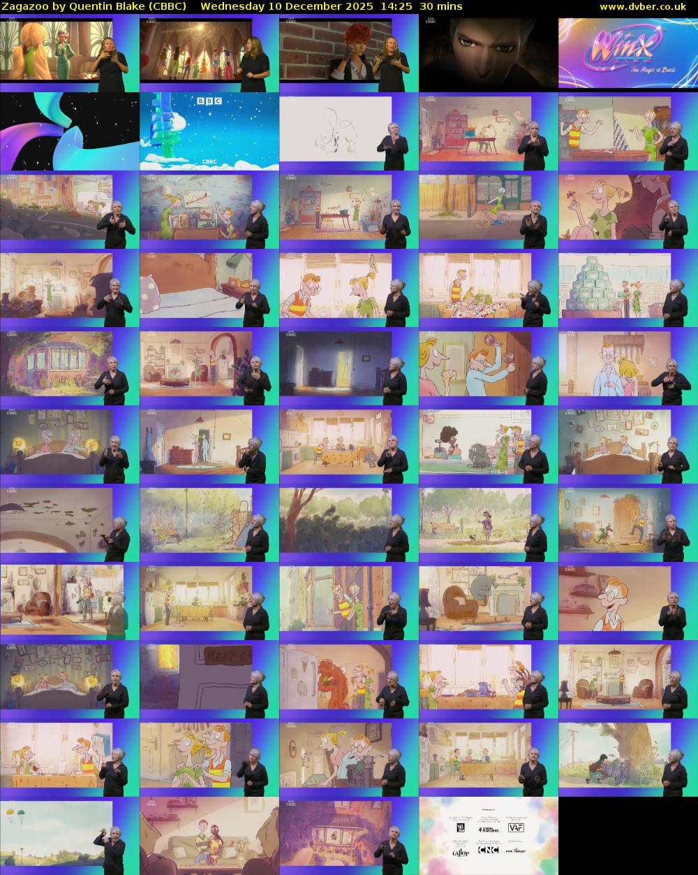 Zagazoo by Quentin Blake (CBBC) Wednesday 10 December 2025 14:25 - 14:55