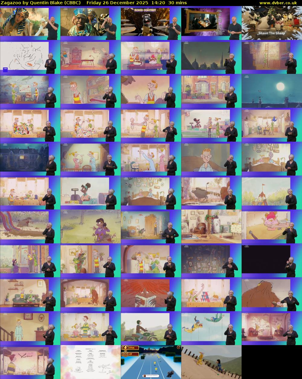 Zagazoo by Quentin Blake (CBBC) Friday 26 December 2025 14:20 - 14:50