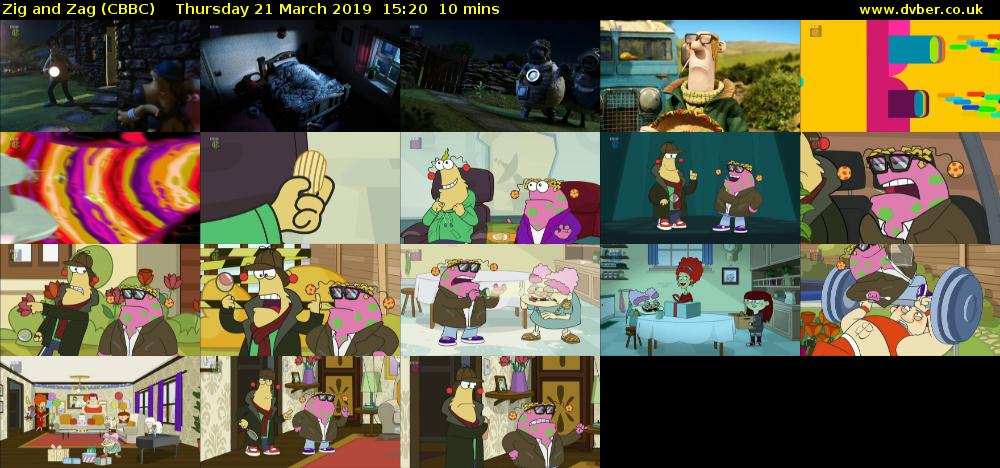 Zig and Zag (CBBC) Thursday 21 March 2019 15:20 - 15:30
