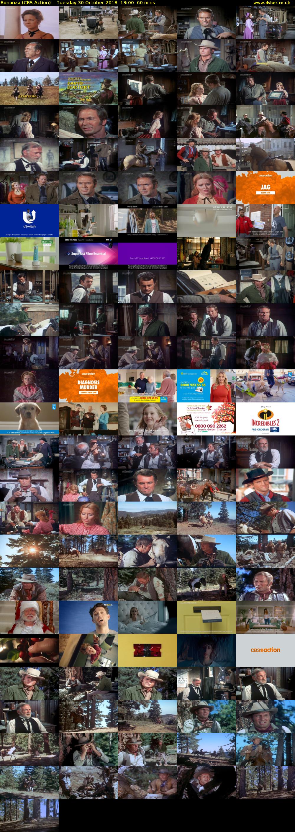 Bonanza (CBS Action) Tuesday 30 October 2018 13:00 - 14:00