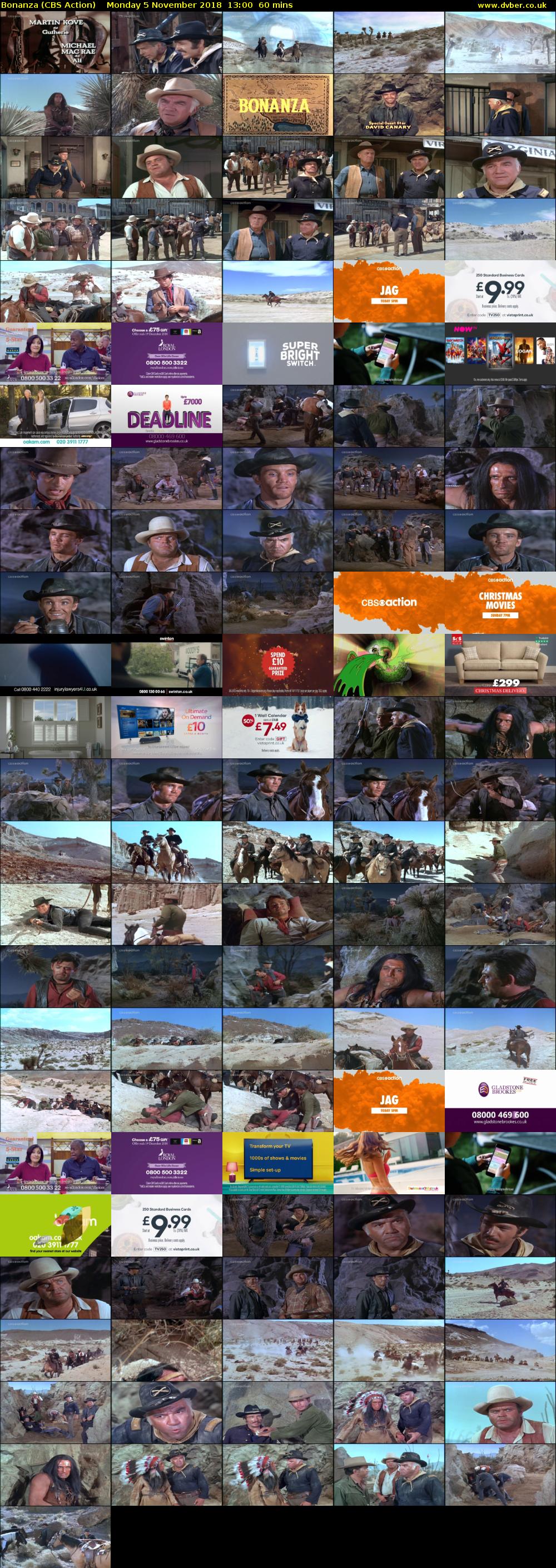 Bonanza (CBS Action) Monday 5 November 2018 13:00 - 14:00
