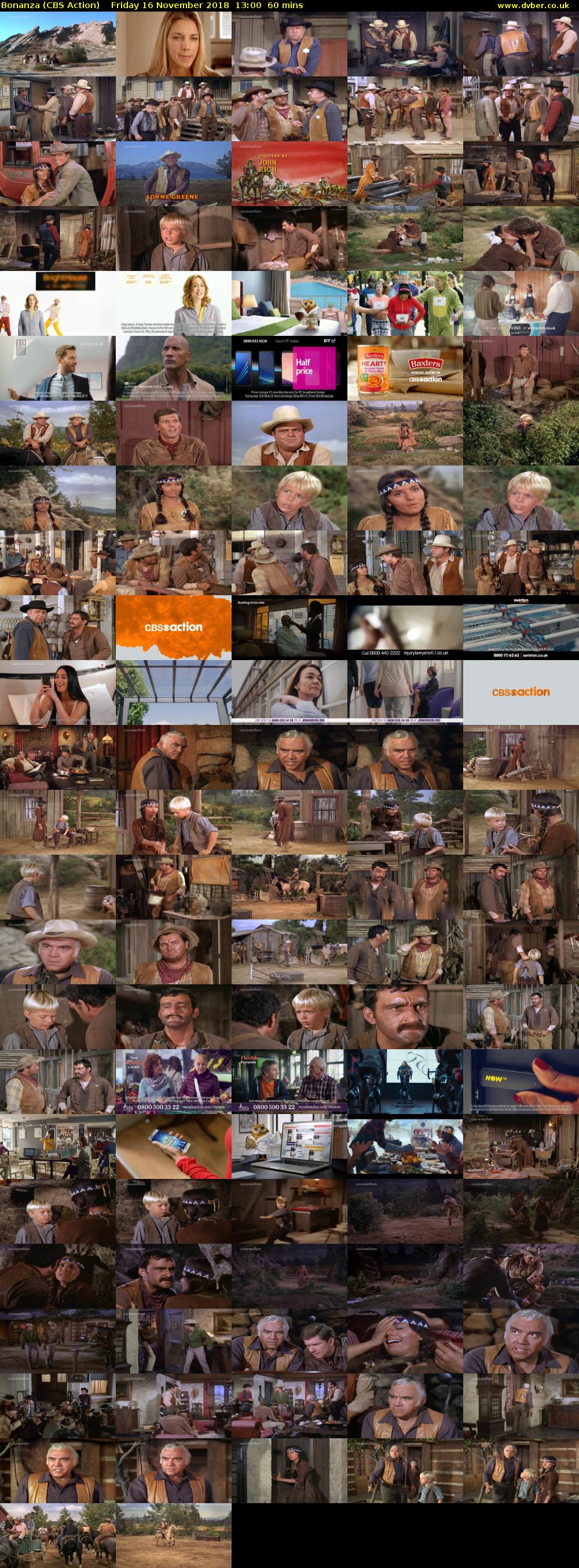 Bonanza (CBS Action) Friday 16 November 2018 13:00 - 14:00