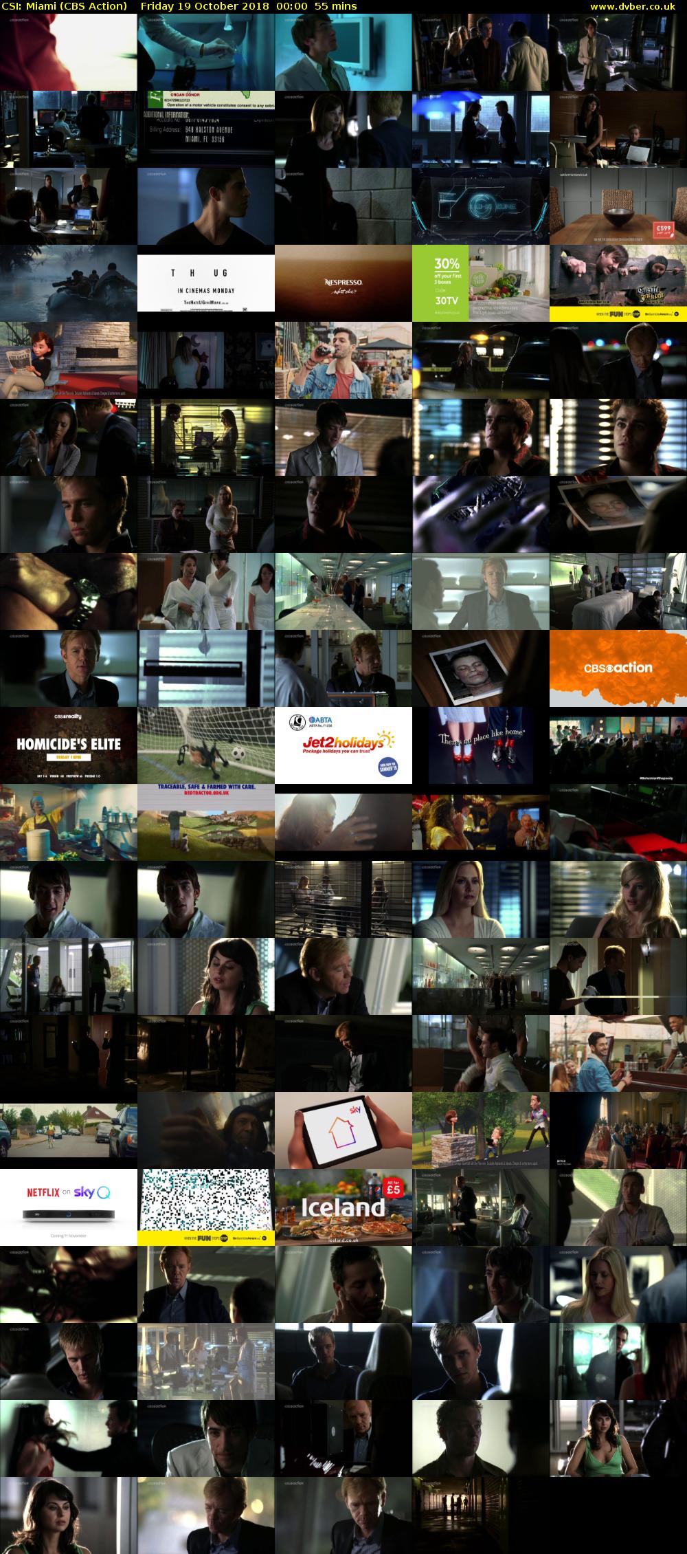 CSI: Miami (CBS Action) Friday 19 October 2018 00:00 - 00:55