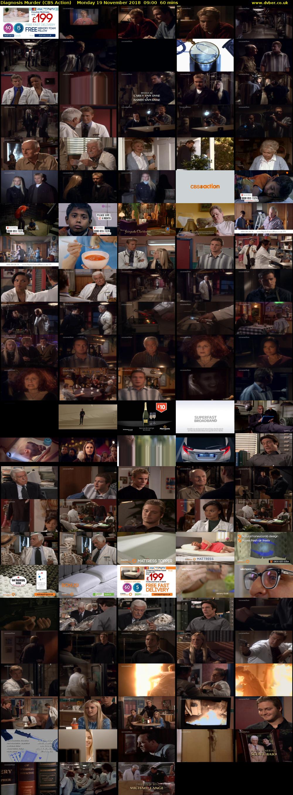 Diagnosis Murder (CBS Action) Monday 19 November 2018 09:00 - 10:00