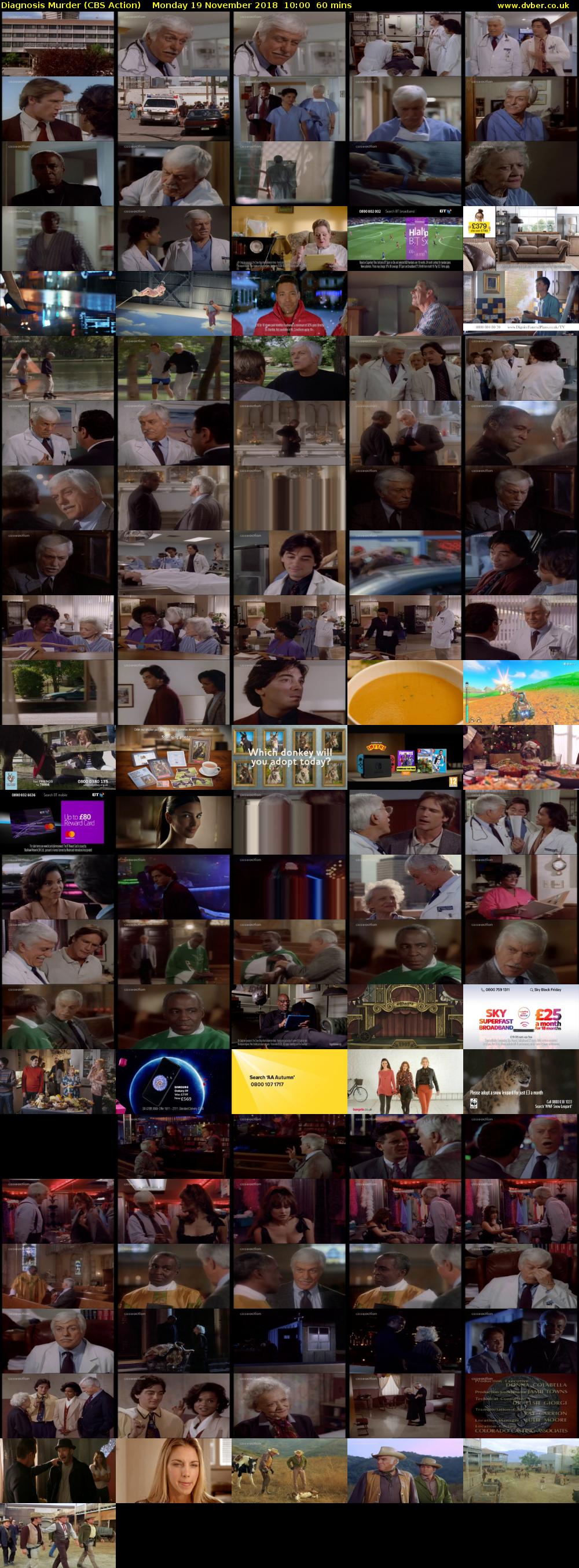 Diagnosis Murder (CBS Action) Monday 19 November 2018 10:00 - 11:00