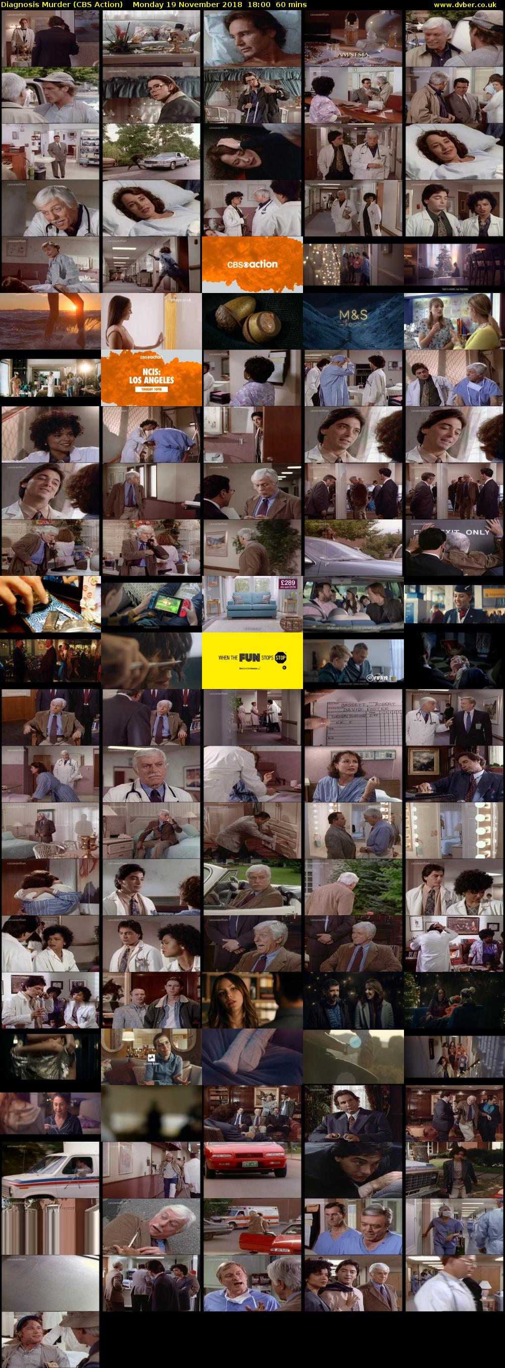 Diagnosis Murder (CBS Action) Monday 19 November 2018 18:00 - 19:00