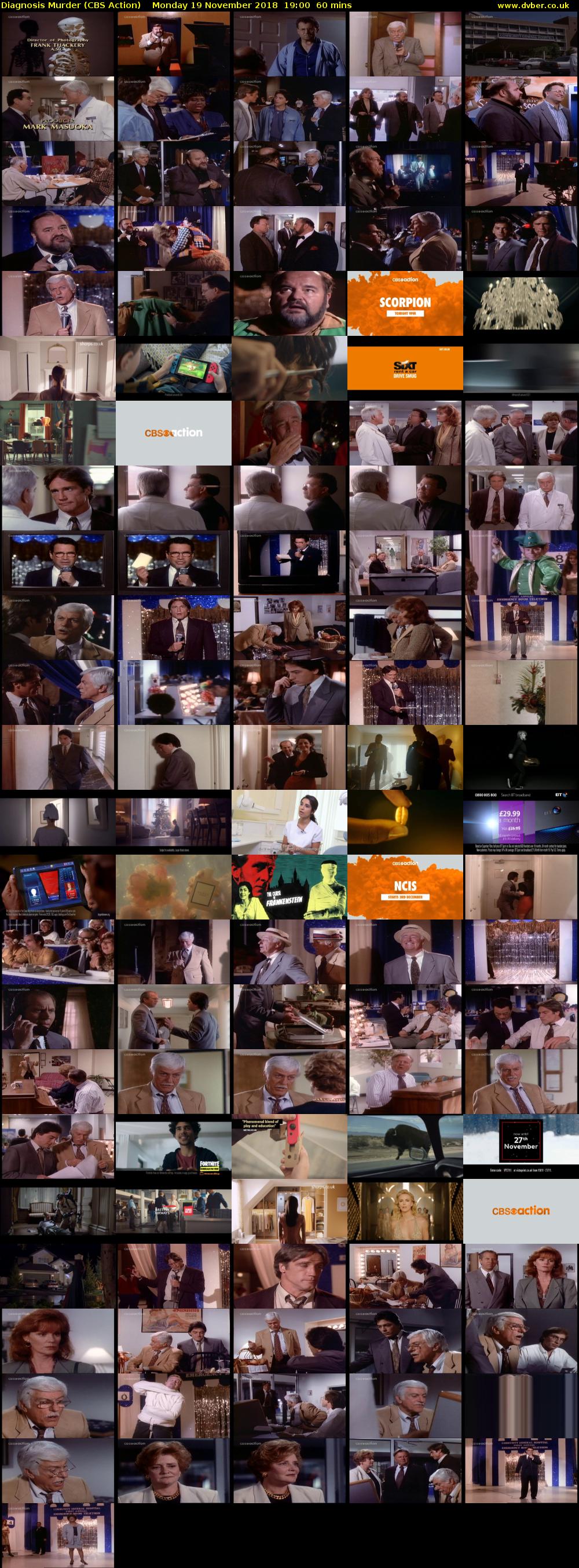 Diagnosis Murder (CBS Action) Monday 19 November 2018 19:00 - 20:00