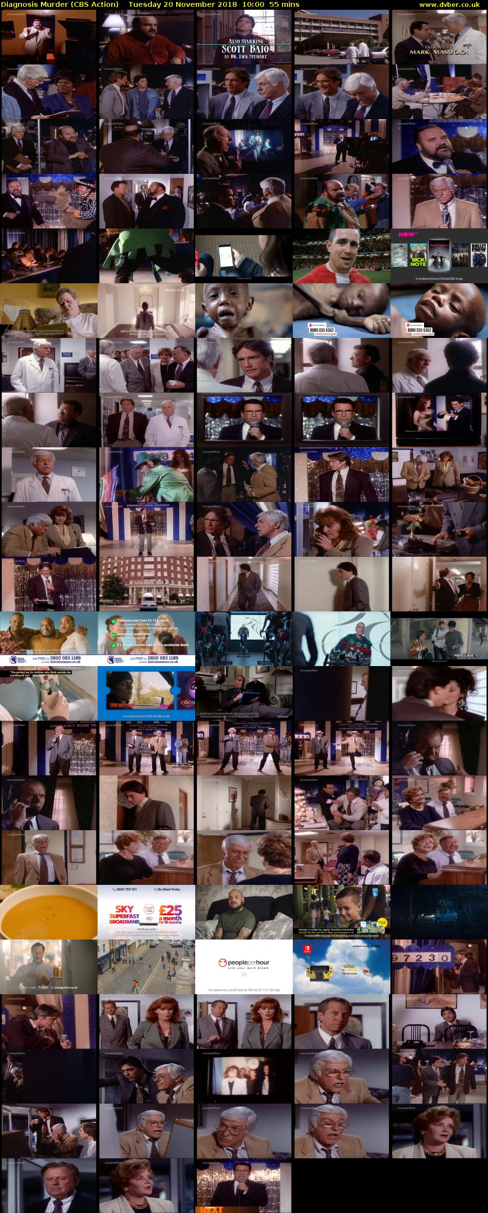 Diagnosis Murder (CBS Action) Tuesday 20 November 2018 10:00 - 10:55