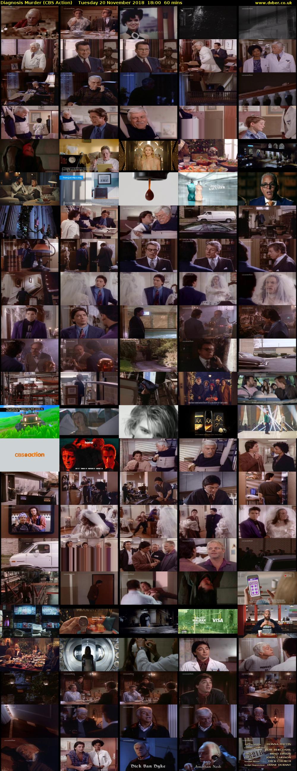Diagnosis Murder (CBS Action) Tuesday 20 November 2018 18:00 - 19:00