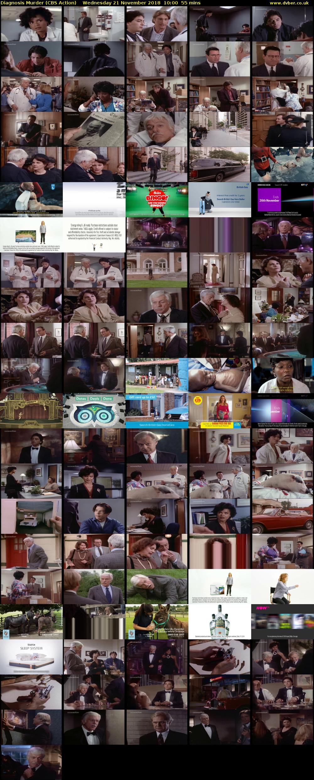 Diagnosis Murder (CBS Action) Wednesday 21 November 2018 10:00 - 10:55