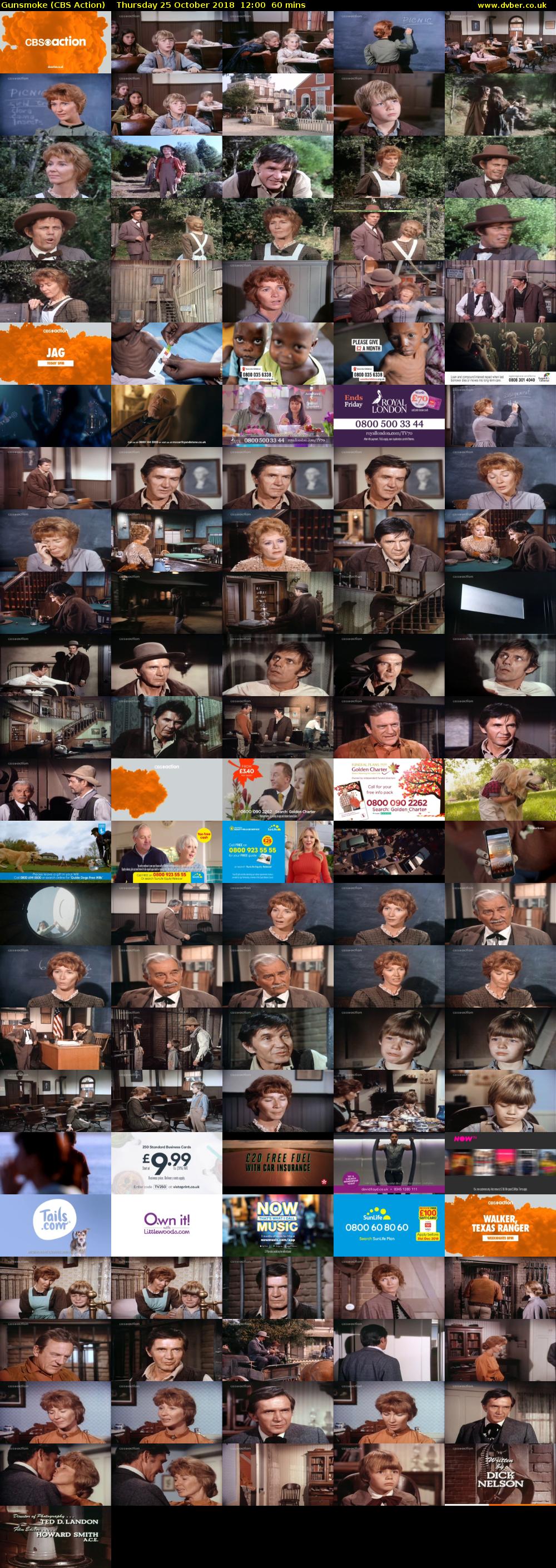 Gunsmoke (CBS Action) Thursday 25 October 2018 12:00 - 13:00