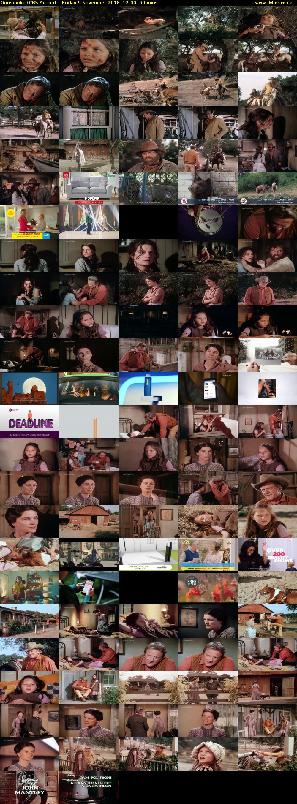 Gunsmoke (CBS Action) Friday 9 November 2018 12:00 - 13:00