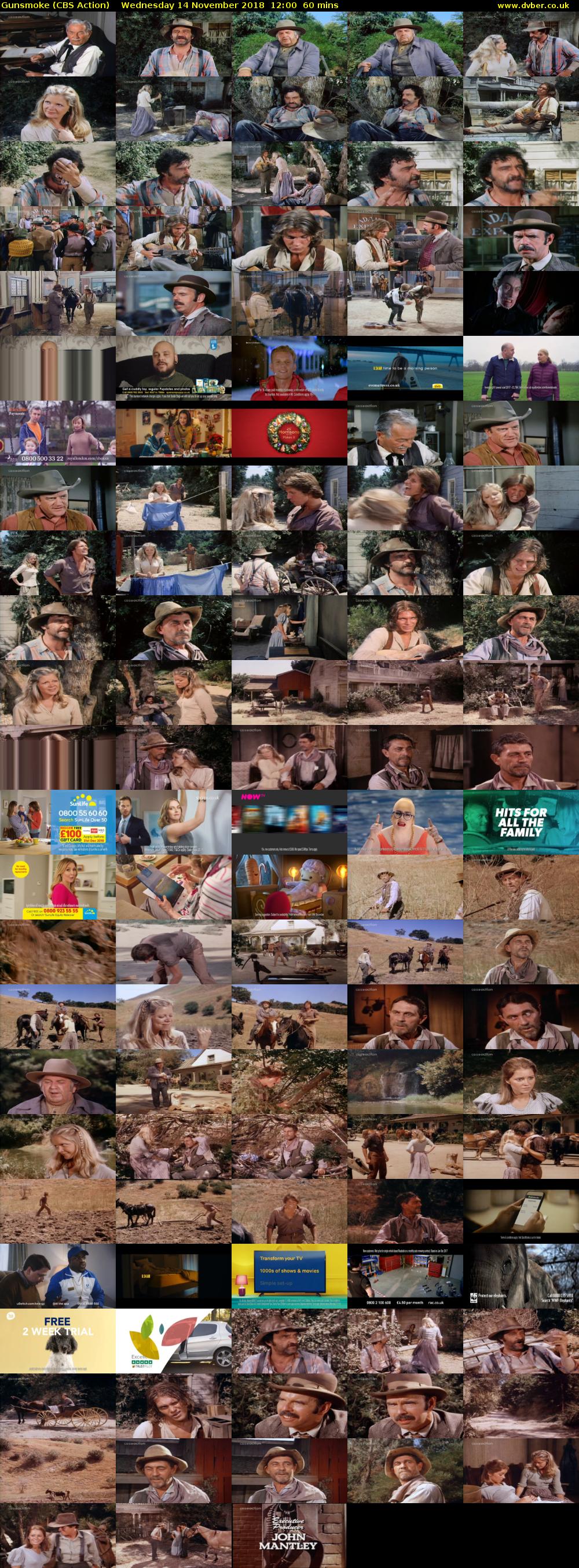 Gunsmoke (CBS Action) Wednesday 14 November 2018 12:00 - 13:00