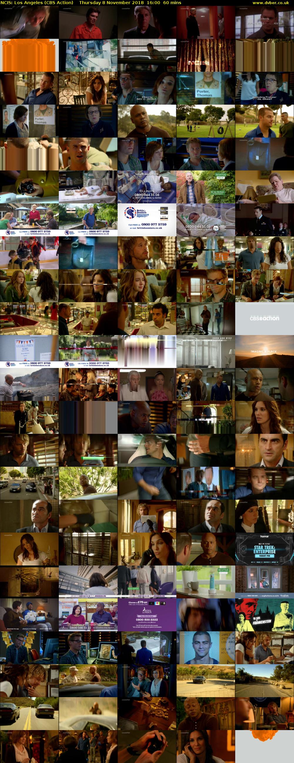 NCIS: Los Angeles (CBS Action) Thursday 8 November 2018 16:00 - 17:00