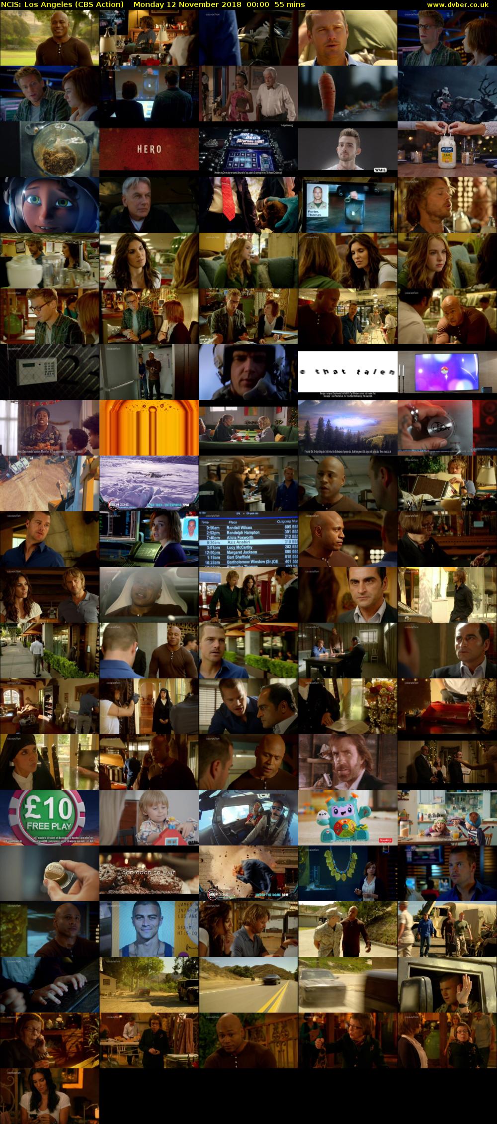 NCIS: Los Angeles (CBS Action) Monday 12 November 2018 00:00 - 00:55