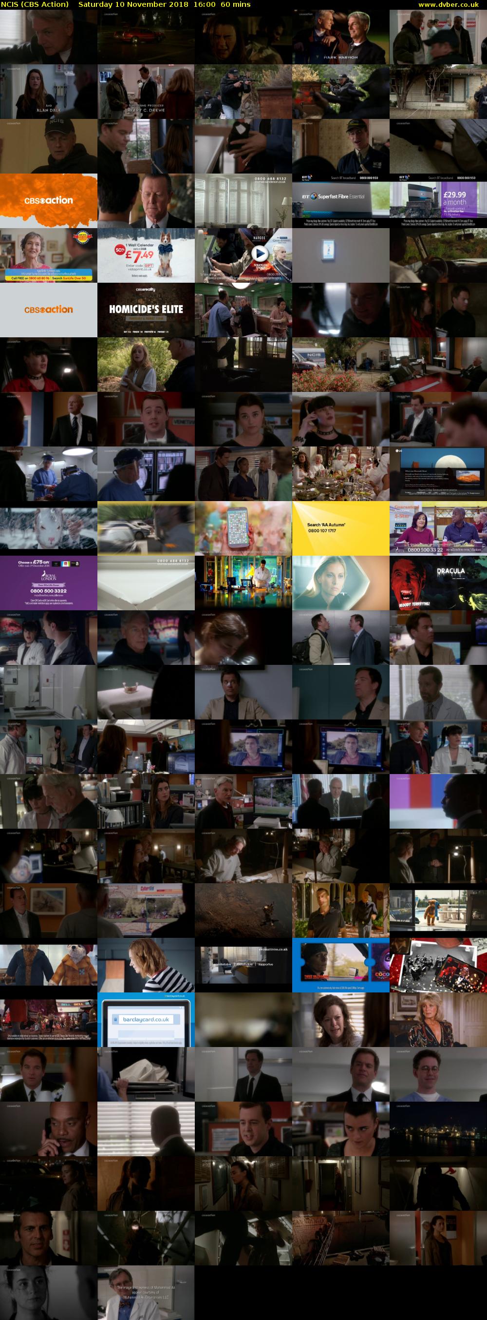 NCIS (CBS Action) Saturday 10 November 2018 16:00 - 17:00
