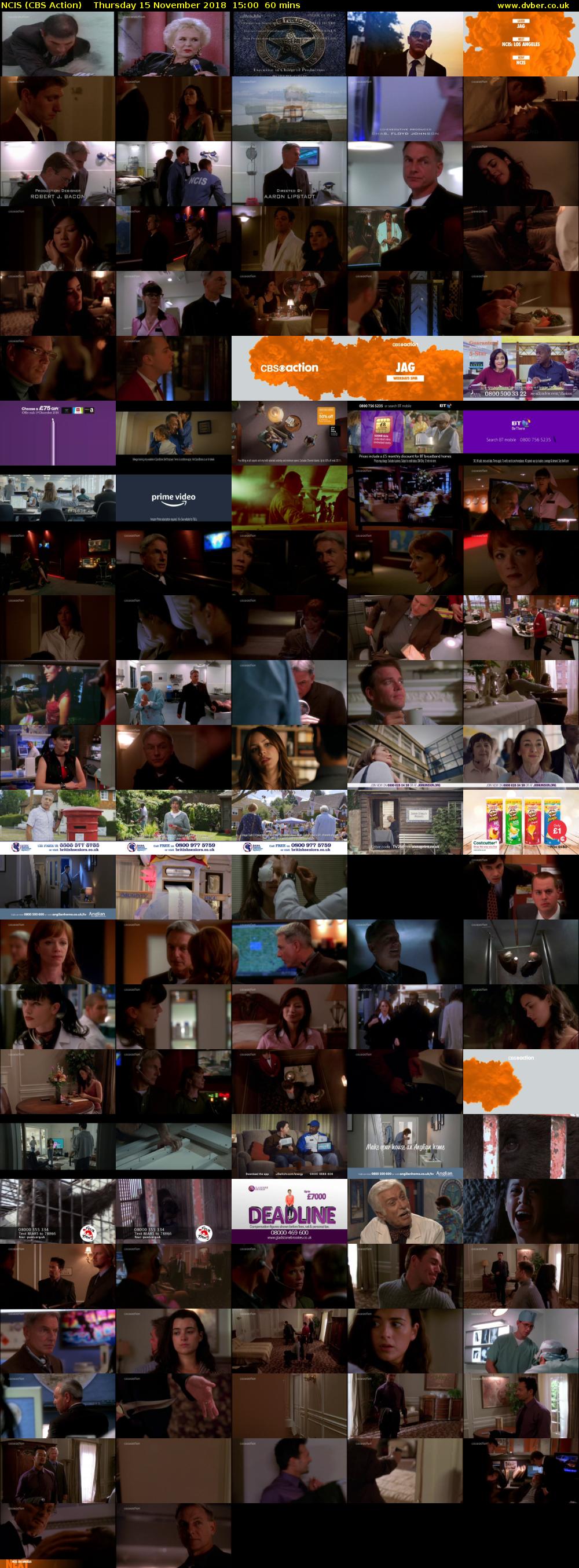 NCIS (CBS Action) Thursday 15 November 2018 15:00 - 16:00