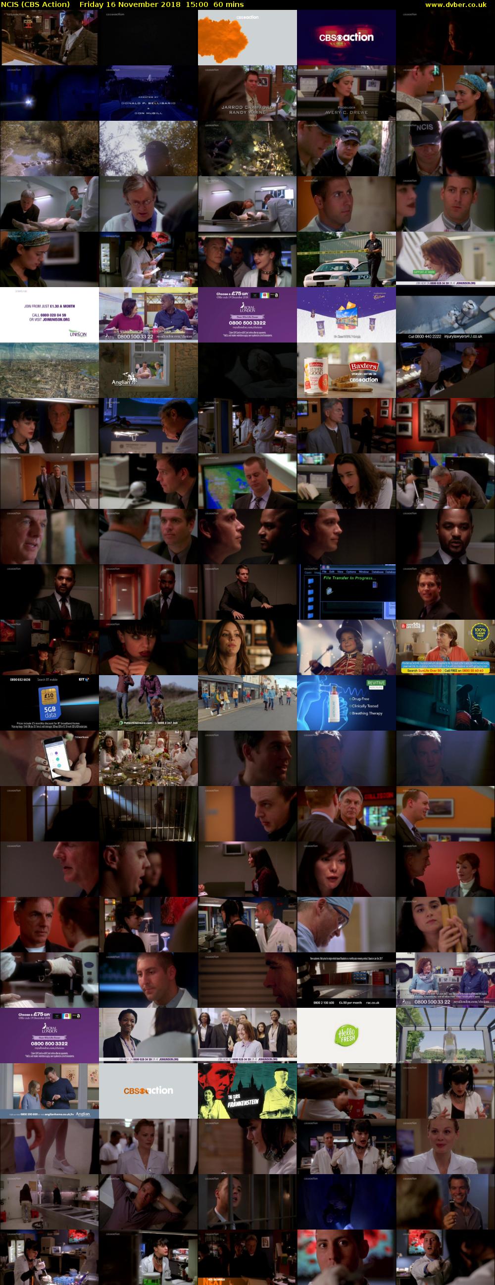 NCIS (CBS Action) Friday 16 November 2018 15:00 - 16:00