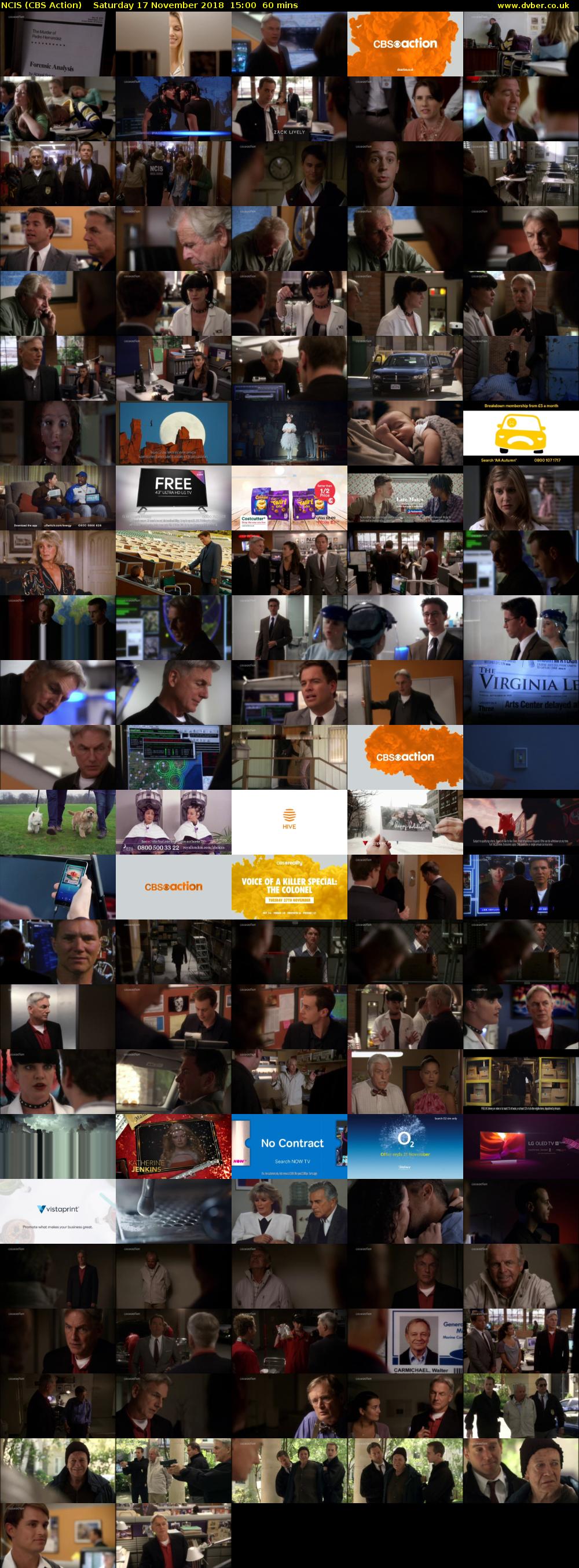 NCIS (CBS Action) Saturday 17 November 2018 15:00 - 16:00
