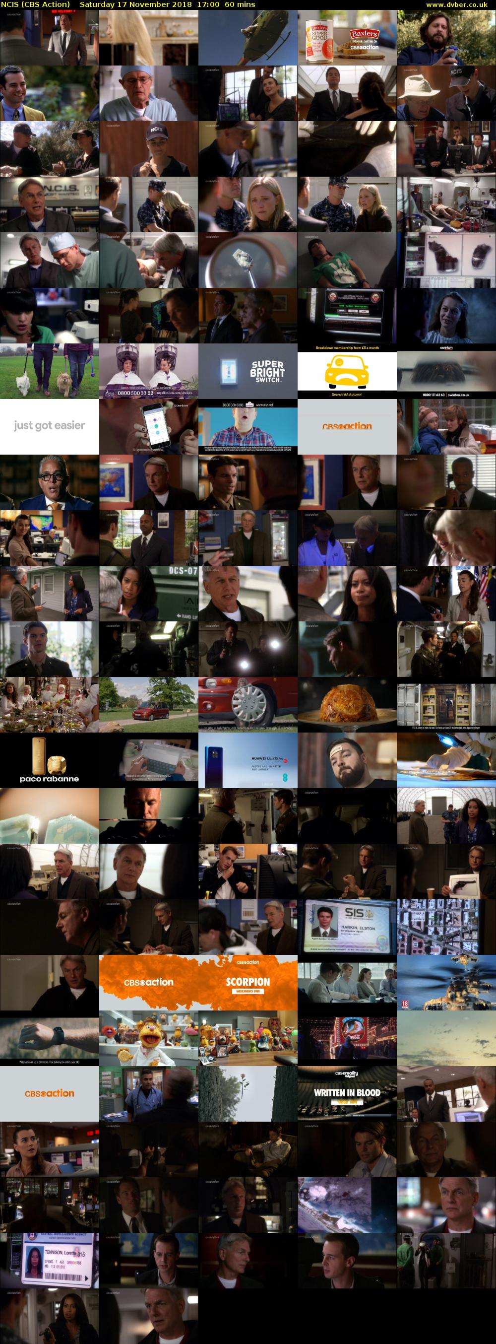 NCIS (CBS Action) Saturday 17 November 2018 17:00 - 18:00