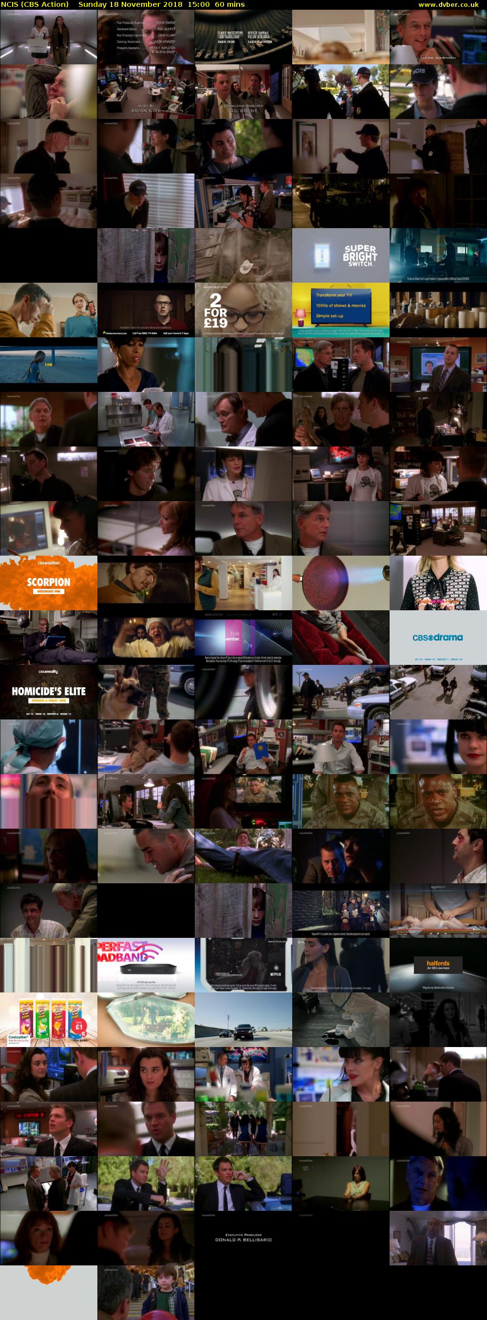 NCIS (CBS Action) Sunday 18 November 2018 15:00 - 16:00