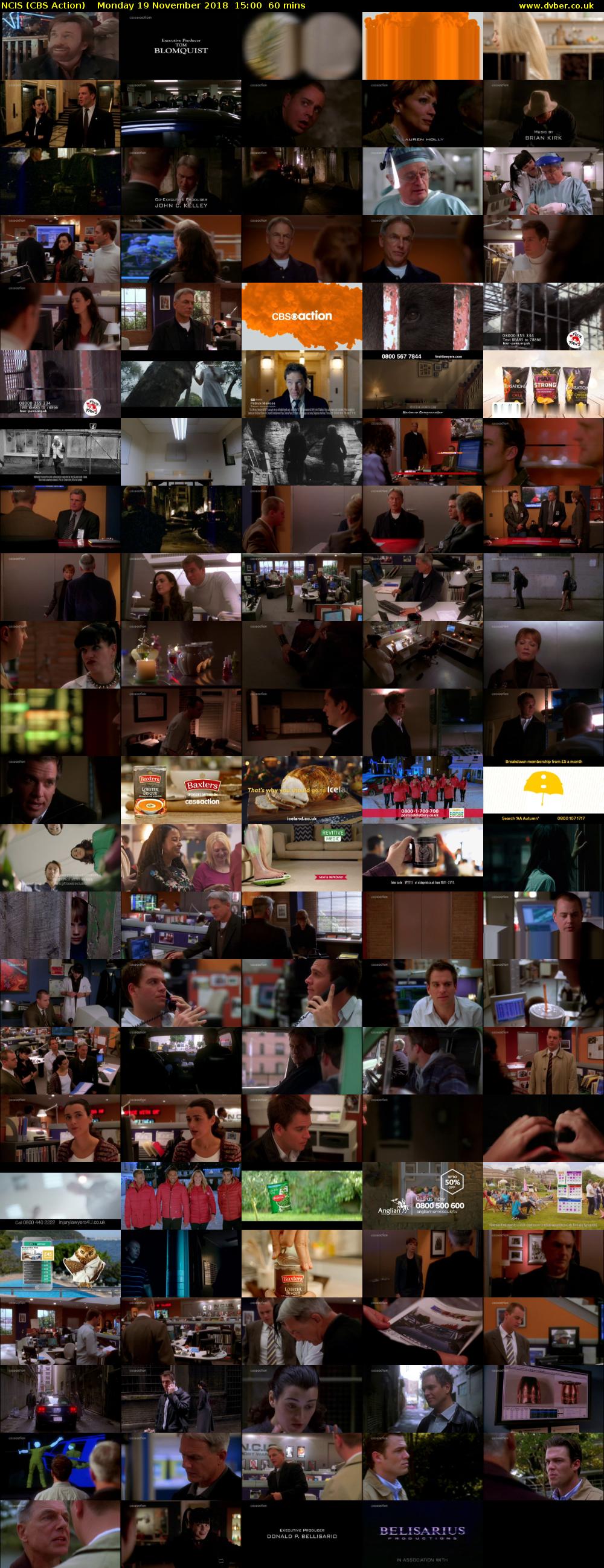 NCIS (CBS Action) Monday 19 November 2018 15:00 - 16:00