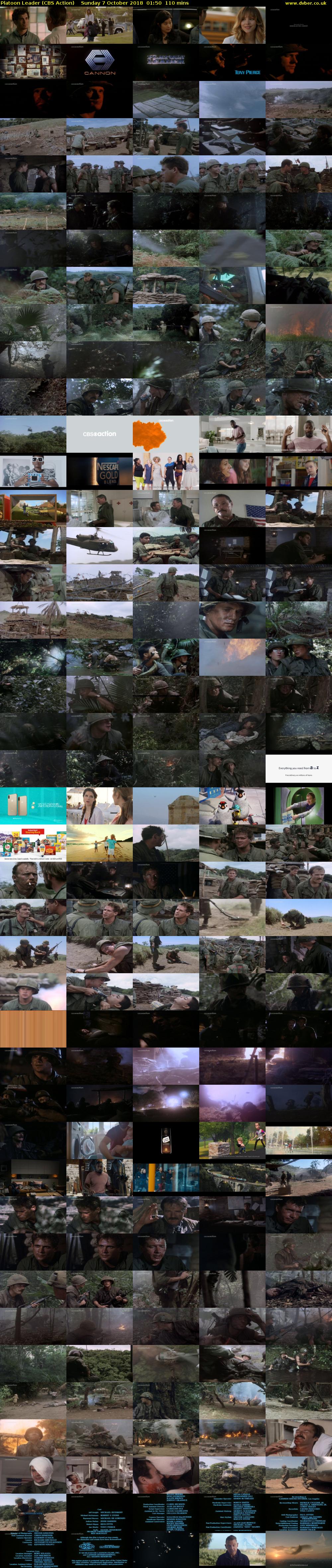 Platoon Leader (CBS Action) Sunday 7 October 2018 01:50 - 03:40