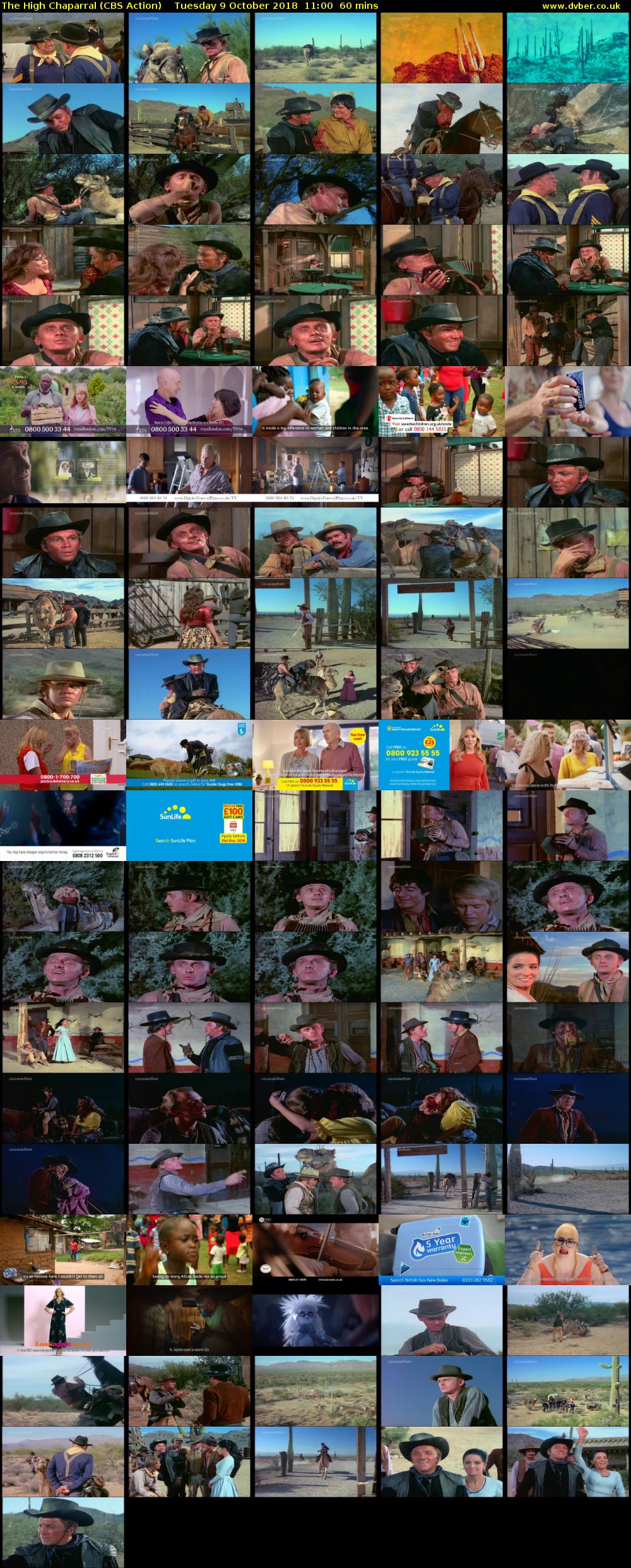 The High Chaparral (CBS Action) Tuesday 9 October 2018 11:00 - 12:00