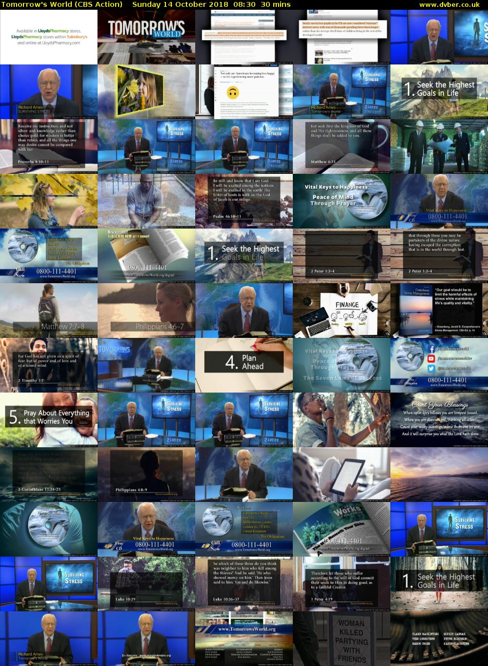 Tomorrow's World (CBS Action) Sunday 14 October 2018 08:30 - 09:00