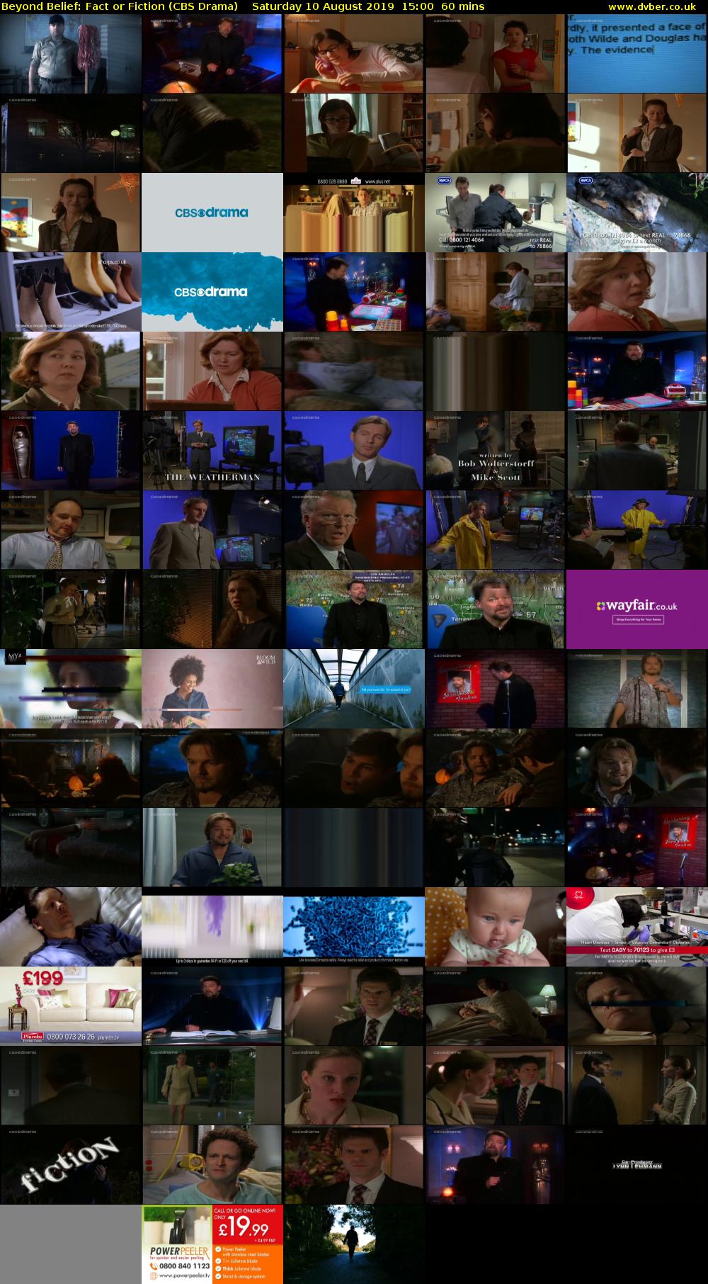 Beyond Belief: Fact or Fiction (CBS Drama) Saturday 10 August 2019 15:00 - 16:00