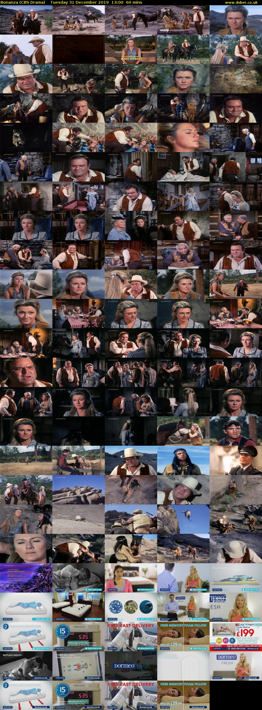 Bonanza (CBS Drama) Tuesday 31 December 2019 13:00 - 14:00