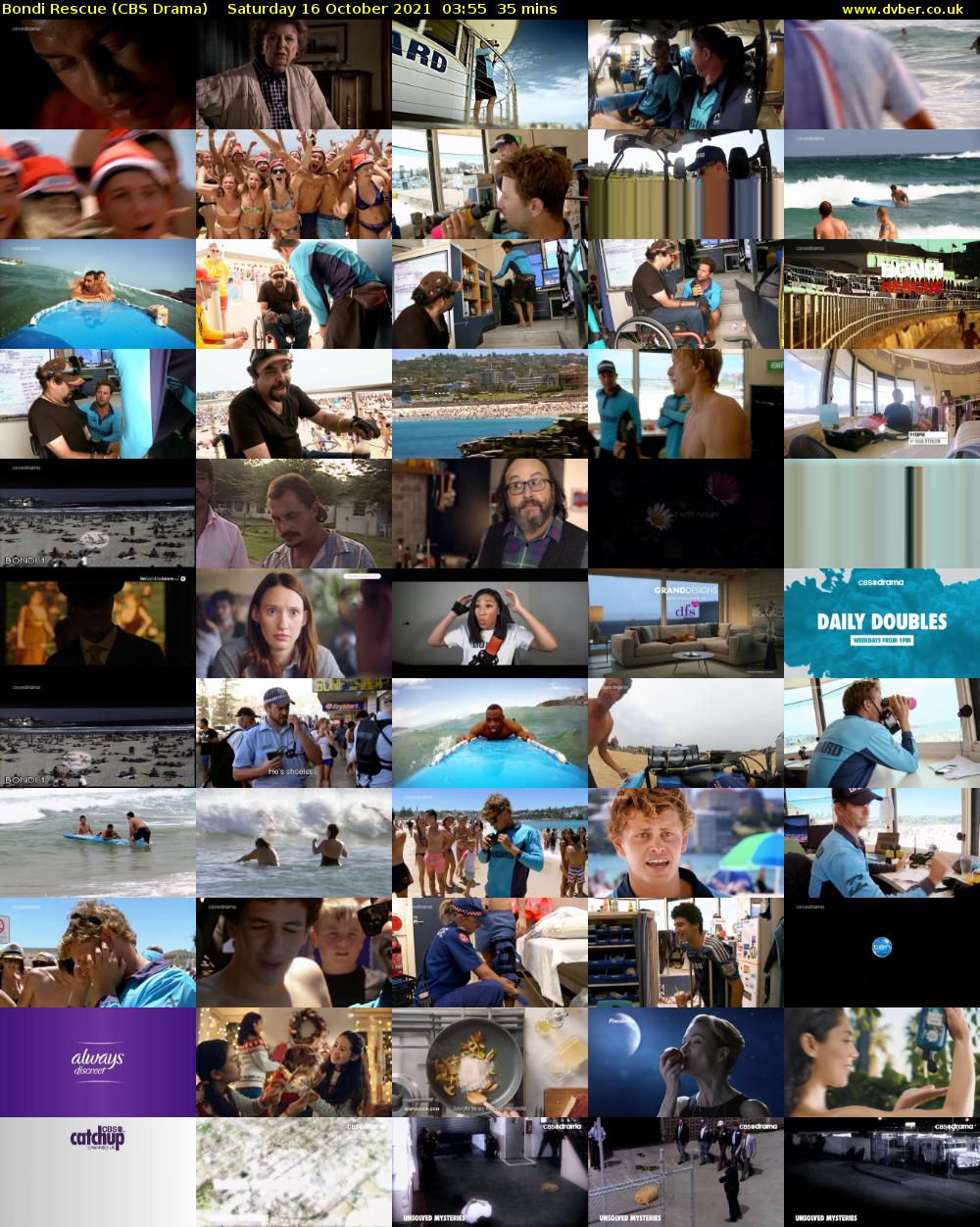 Bondi Rescue (CBS Drama) Saturday 16 October 2021 03:55 - 04:30