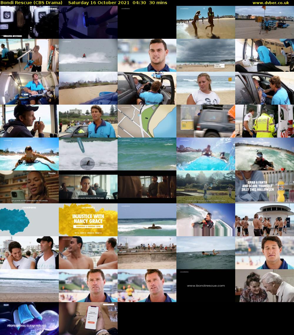 Bondi Rescue (CBS Drama) Saturday 16 October 2021 04:30 - 05:00