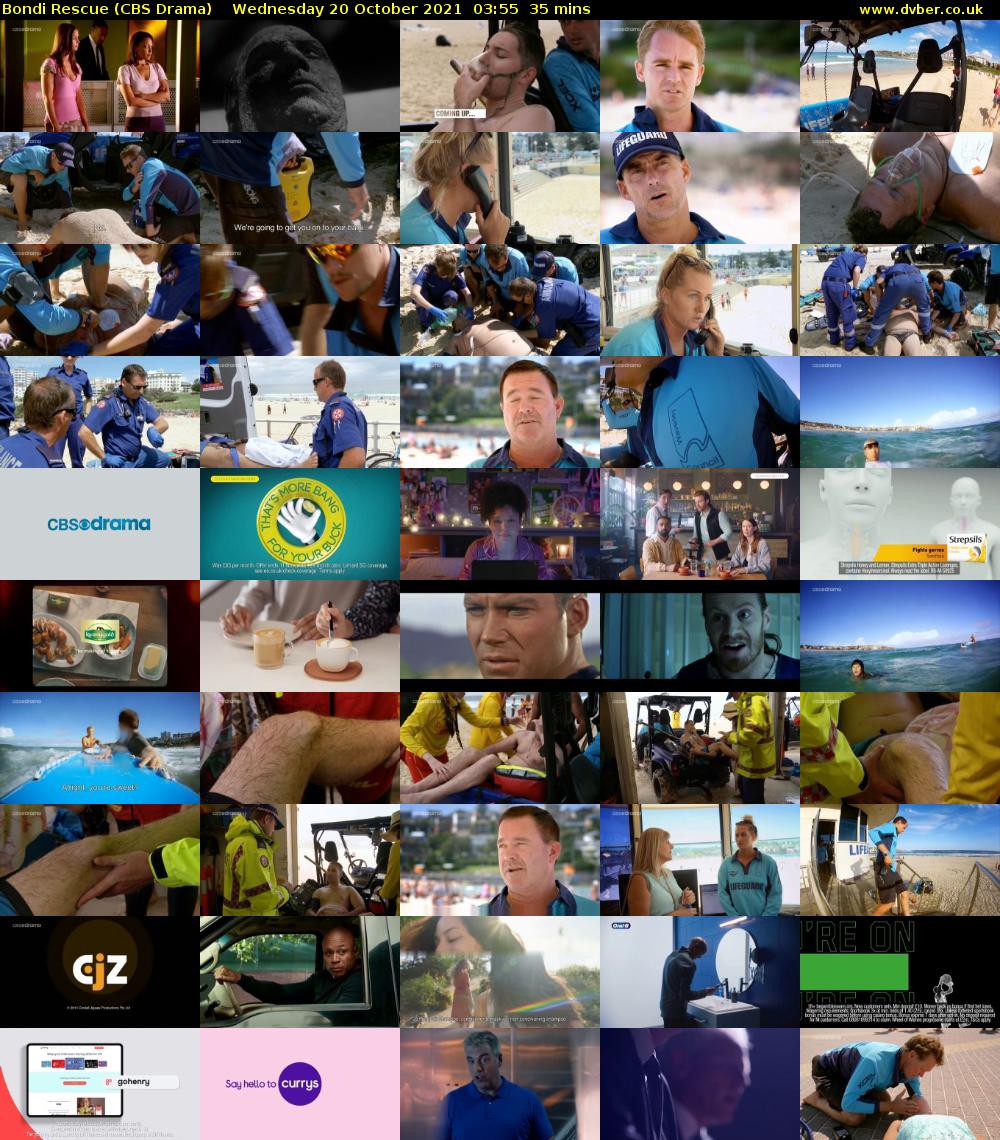 Bondi Rescue (CBS Drama) Wednesday 20 October 2021 03:55 - 04:30