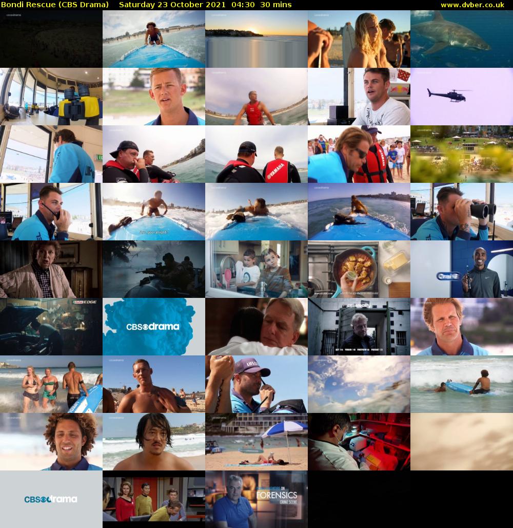 Bondi Rescue (CBS Drama) Saturday 23 October 2021 04:30 - 05:00