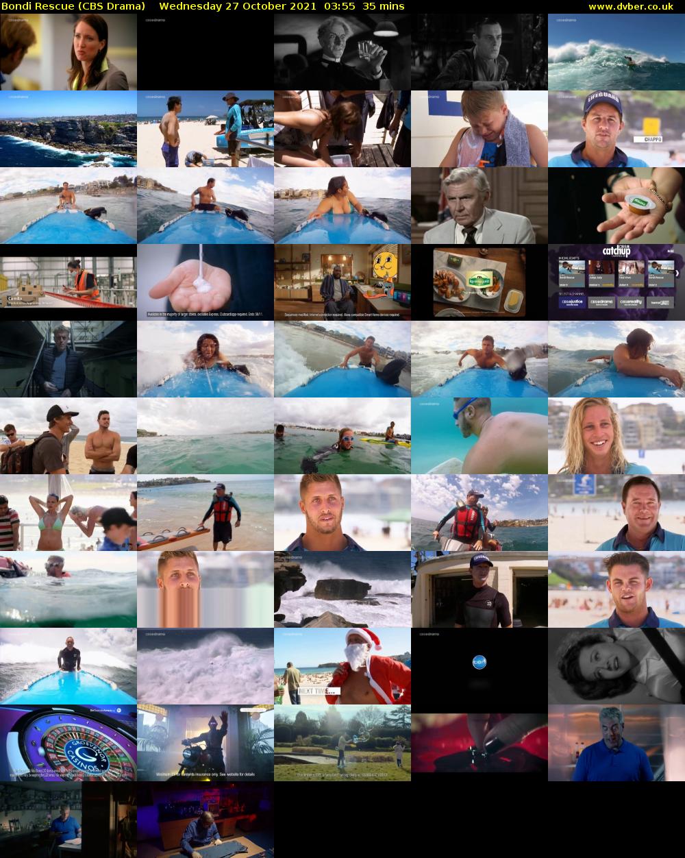 Bondi Rescue (CBS Drama) Wednesday 27 October 2021 03:55 - 04:30