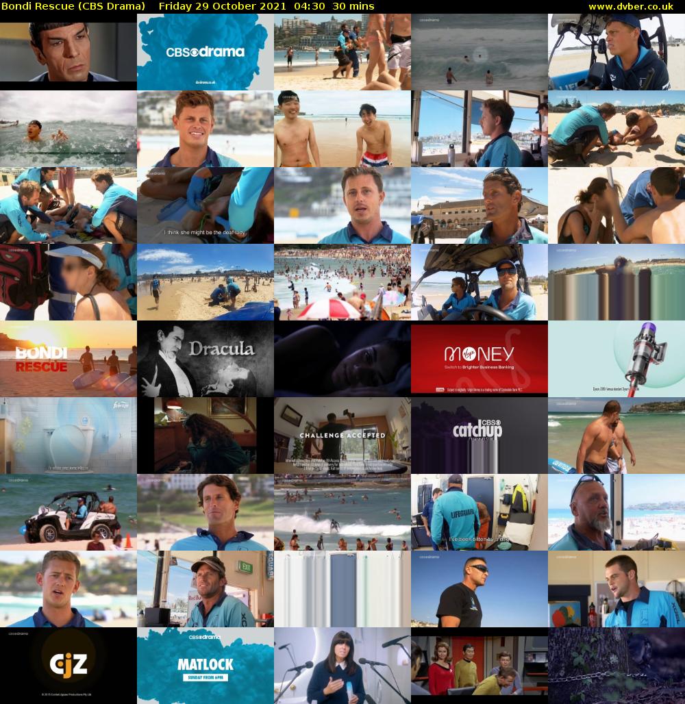 Bondi Rescue (CBS Drama) Friday 29 October 2021 04:30 - 05:00