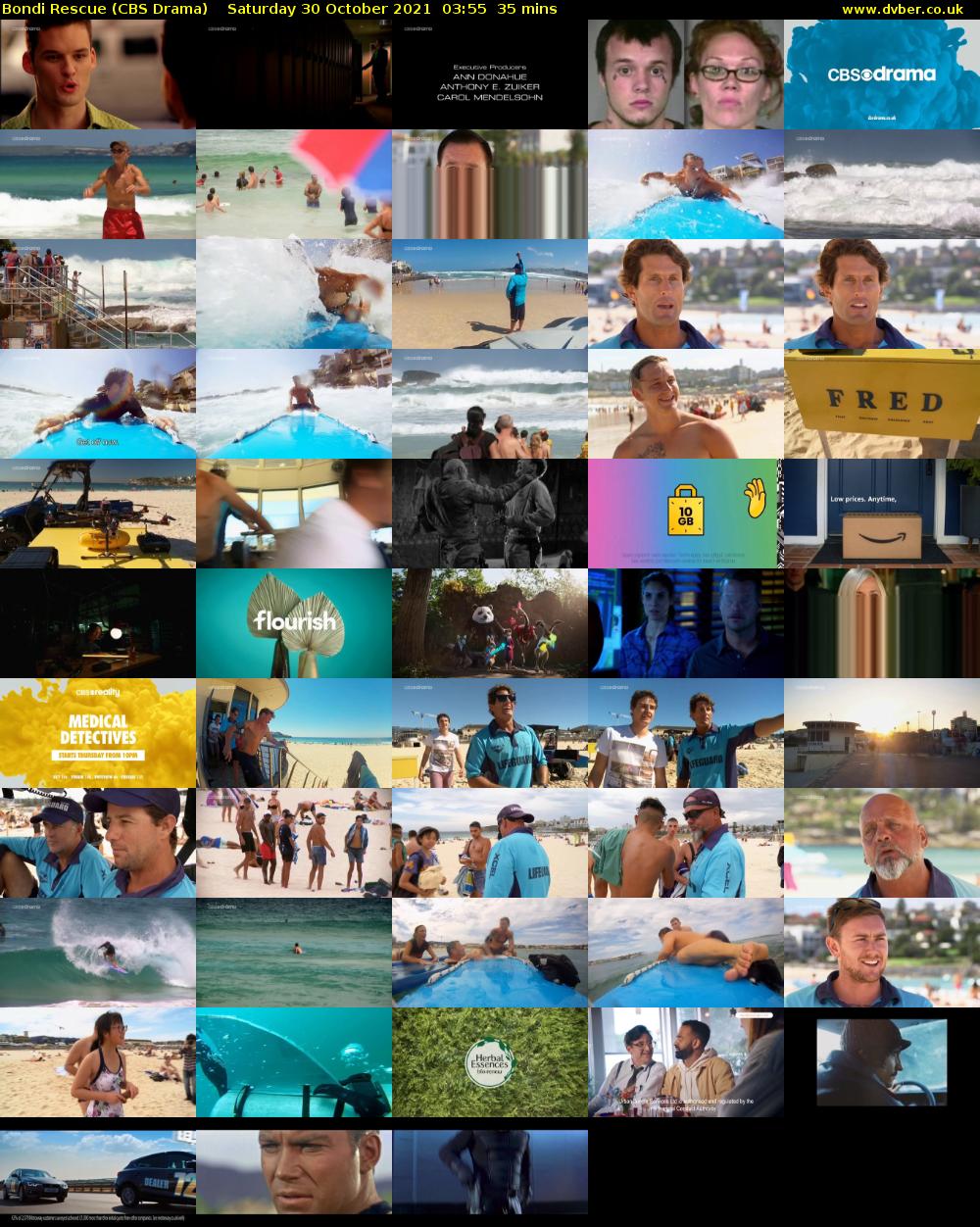 Bondi Rescue (CBS Drama) Saturday 30 October 2021 03:55 - 04:30