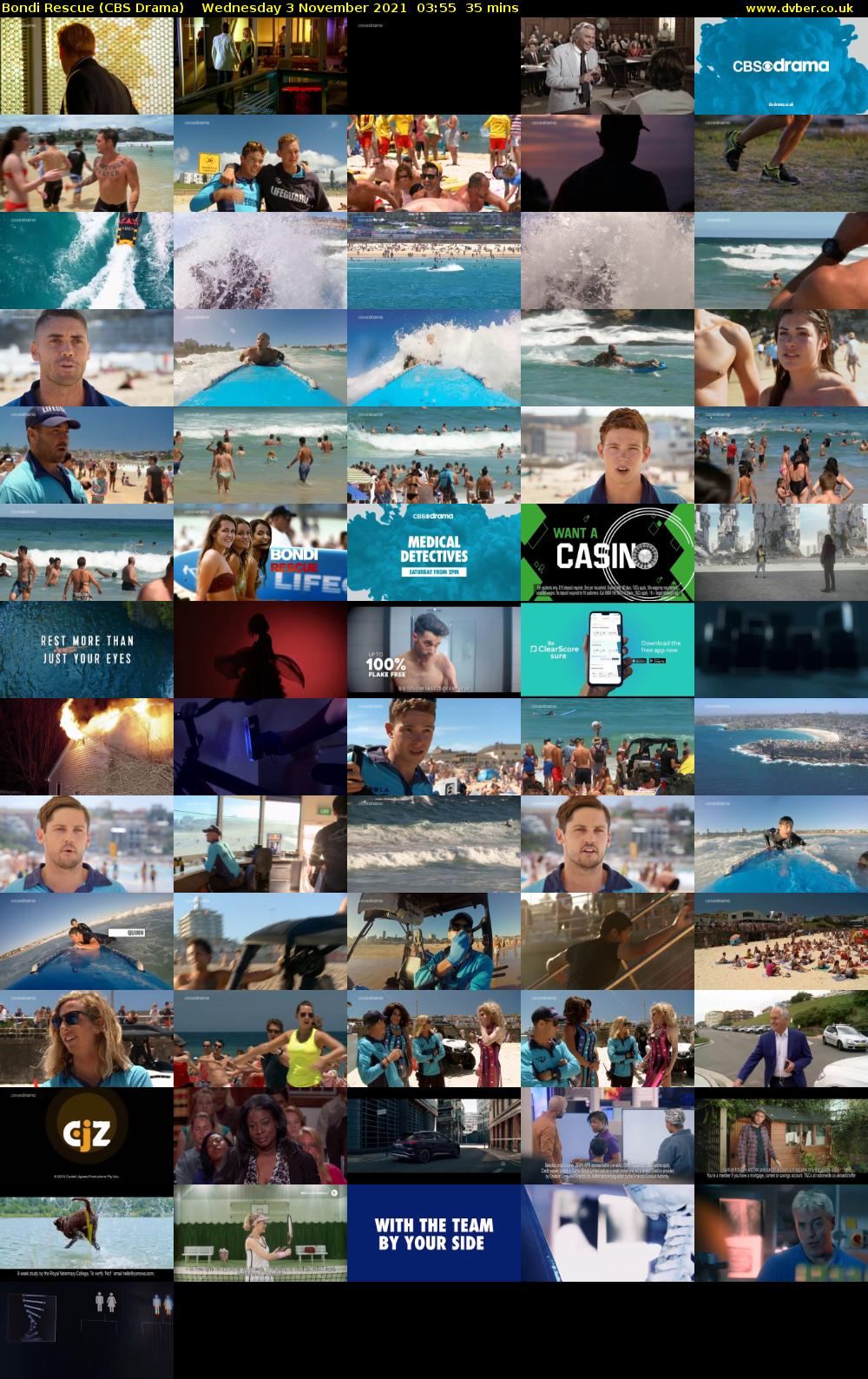 Bondi Rescue (CBS Drama) Wednesday 3 November 2021 03:55 - 04:30