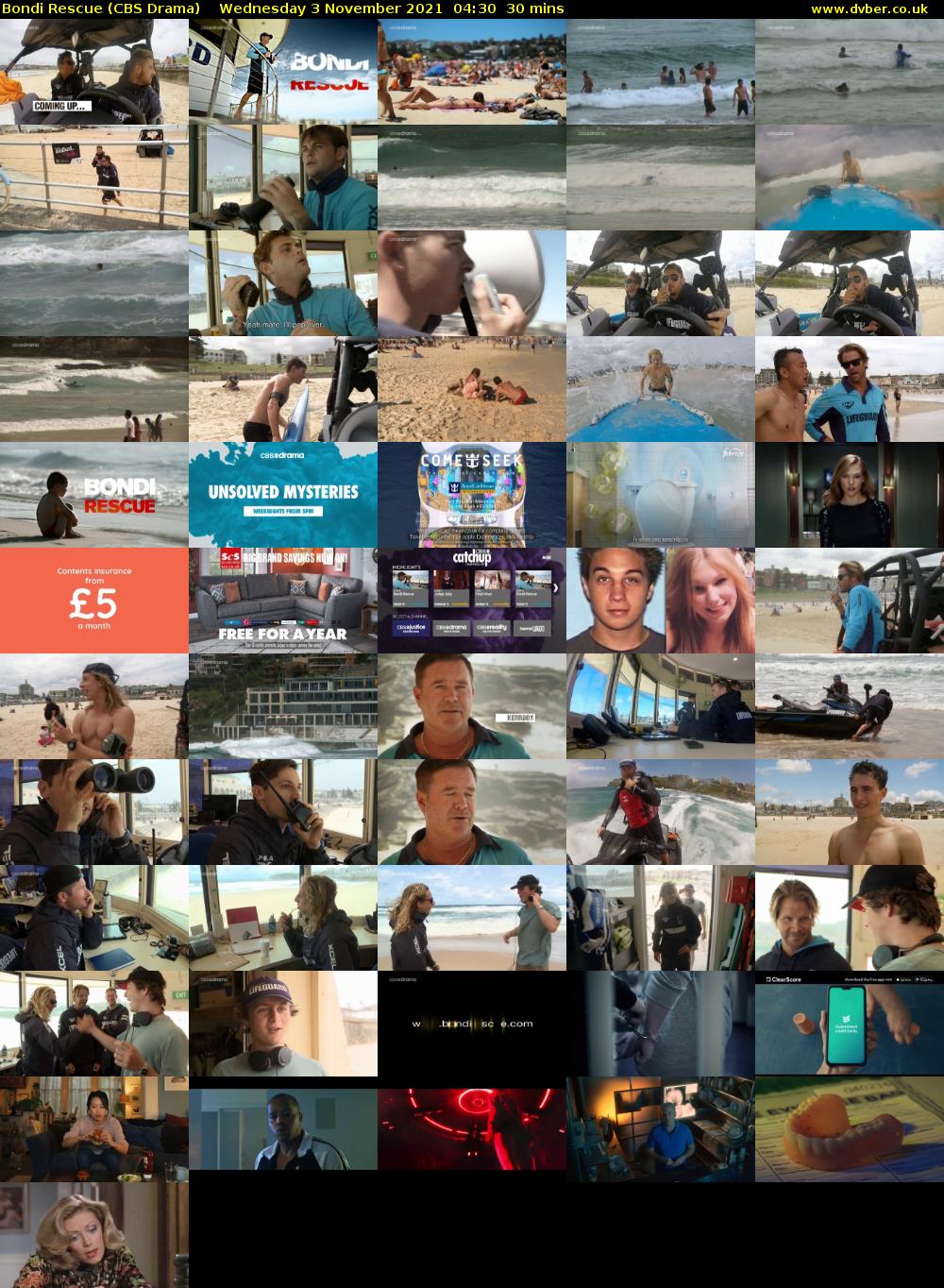 Bondi Rescue (CBS Drama) Wednesday 3 November 2021 04:30 - 05:00