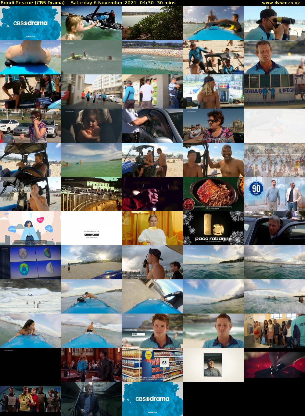 Bondi Rescue (CBS Drama) Saturday 6 November 2021 04:30 - 05:00
