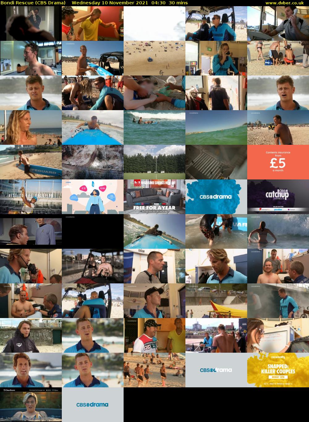 Bondi Rescue (CBS Drama) Wednesday 10 November 2021 04:30 - 05:00