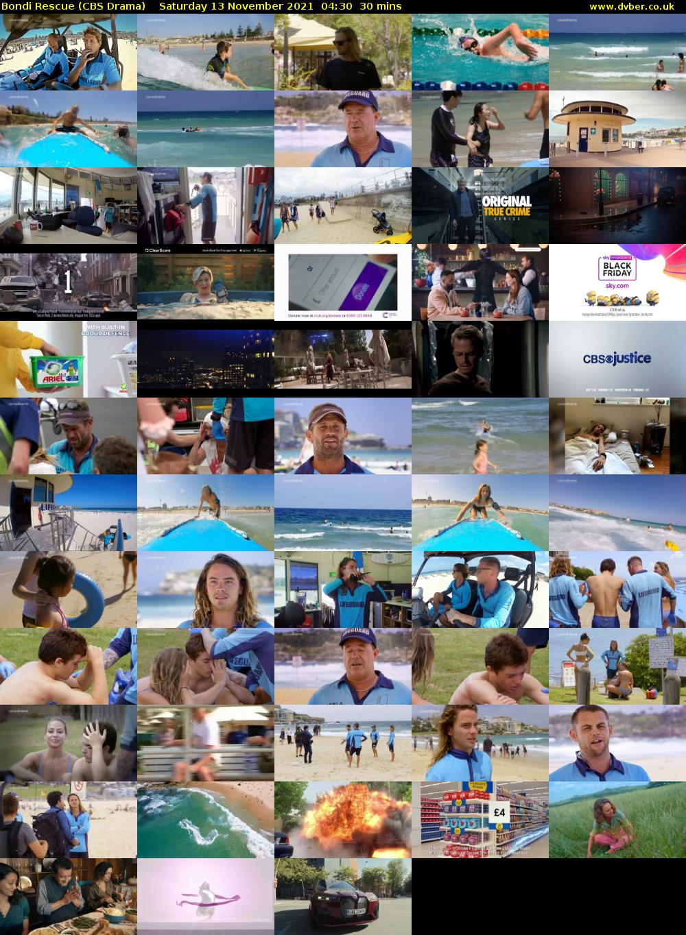 Bondi Rescue (CBS Drama) Saturday 13 November 2021 04:30 - 05:00