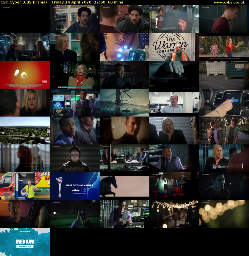 CSI: Cyber (CBS Drama) Friday 24 April 2020 22:00 - 23:00