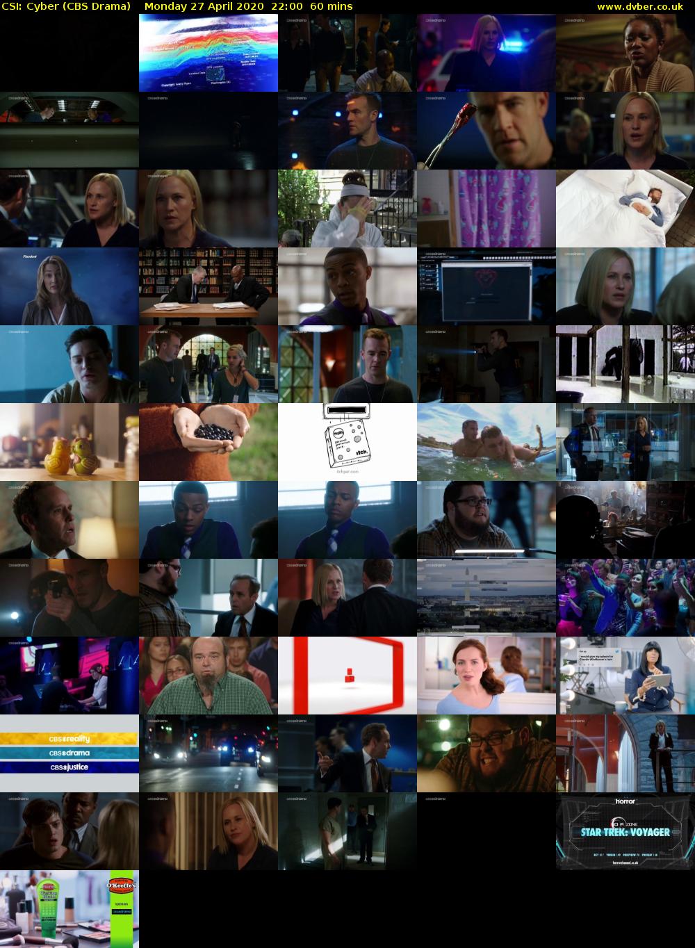 CSI: Cyber (CBS Drama) Monday 27 April 2020 22:00 - 23:00