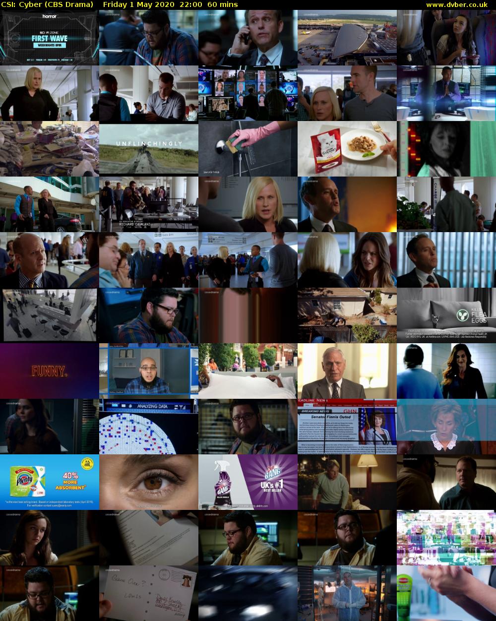 CSI: Cyber (CBS Drama) Friday 1 May 2020 22:00 - 23:00