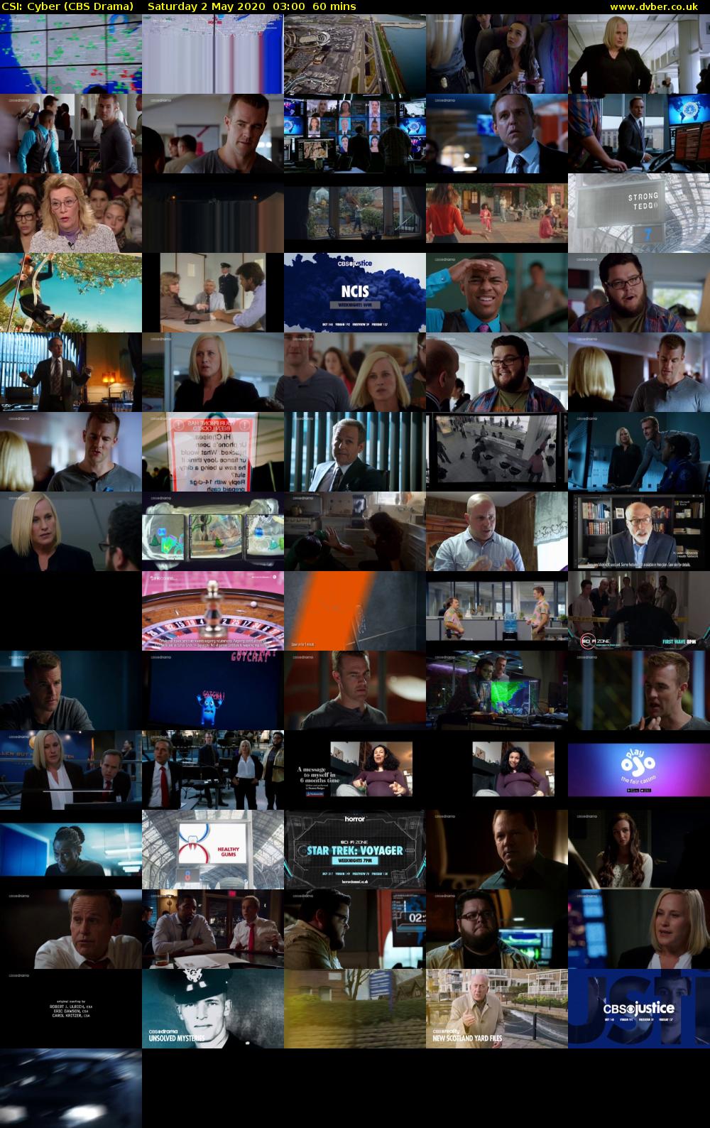 CSI: Cyber (CBS Drama) Saturday 2 May 2020 03:00 - 04:00